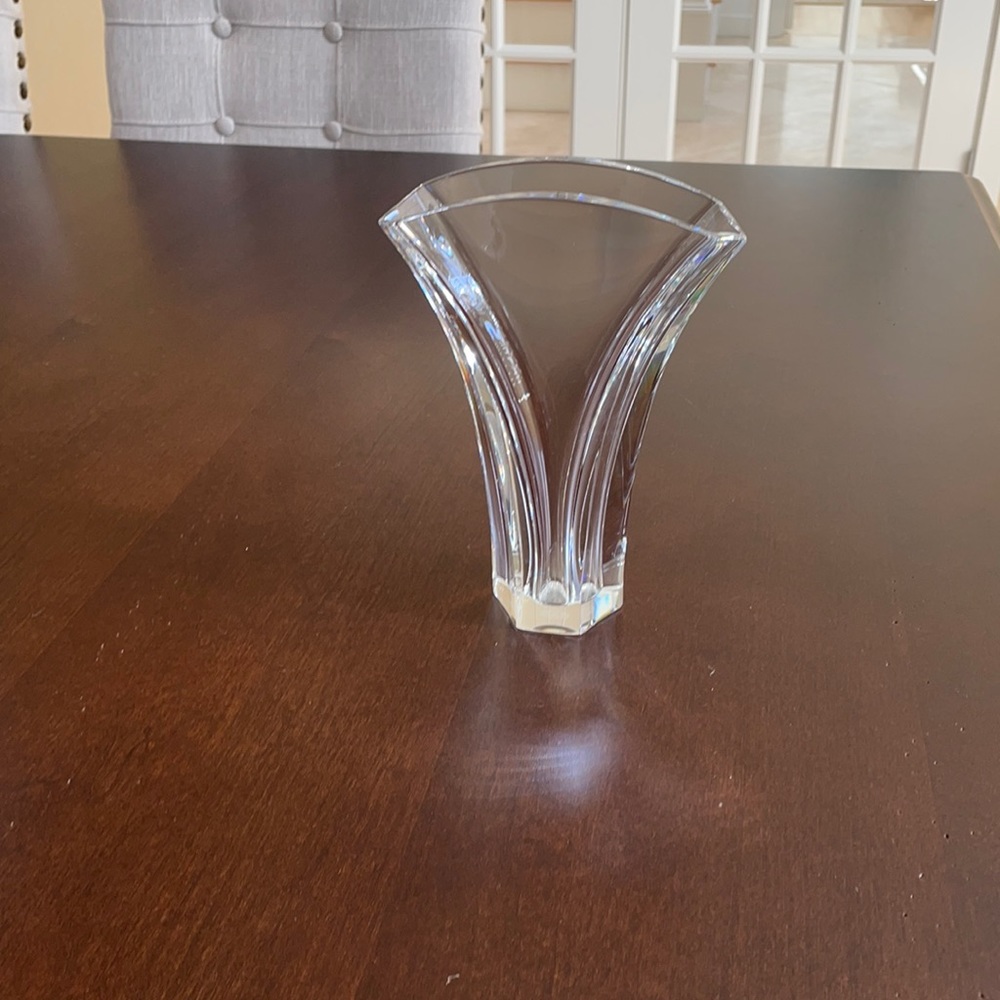 Baccarat Crystal Ginkgo Vase Small